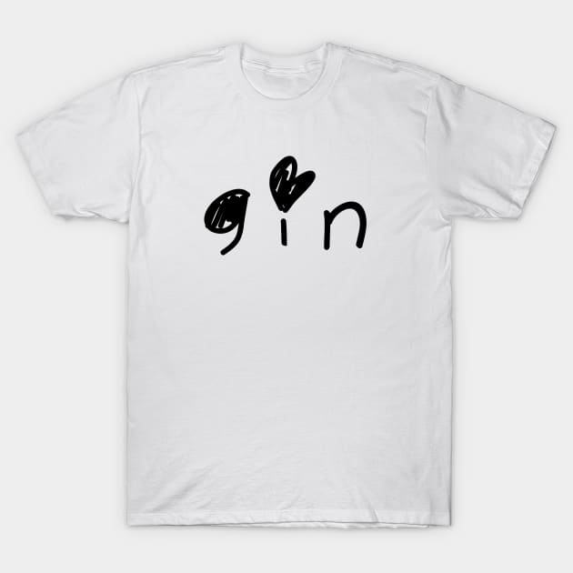 Happy Gin T-Shirt by PsychicCat